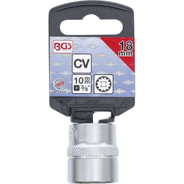 BGS Technic Socket, Gear Lock | 10 mm (3/8 BGS Technic Socket, Gear Lock | 10 mm (3/8