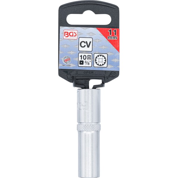 BGS Technic Socket, Gear Lock, deep | 10 mm (3/8 BGS Technic Socket, Gear Lock, deep | 10 mm (3/8