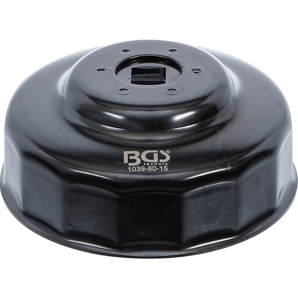 BGS Technic Oil Filter Wrench | 15-point | Ø 80 mm | for Honda, Mazda, Nissan, Opel BGS Technic Oil Filter Wrench | 15-point | Ø 80 mm | for Honda, Mazda, Nissan, Opel