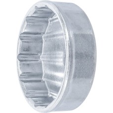 BGS Technic Oil Filter Wrench | 14-point | Ø 74 mm | for Audi, BMW, Mercedes-Benz, Opel, VW