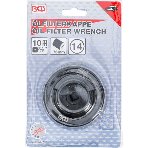 BGS Technic Oil Filter Wrench | 14-point | Ø 76 mm | for VW, Porsche, Mercedes-Benz, BMW, Audi, Opel BGS Technic Oil Filter Wrench | 14-point | Ø 76 mm | for VW, Porsche, Mercedes-Benz, BMW, Audi, Opel