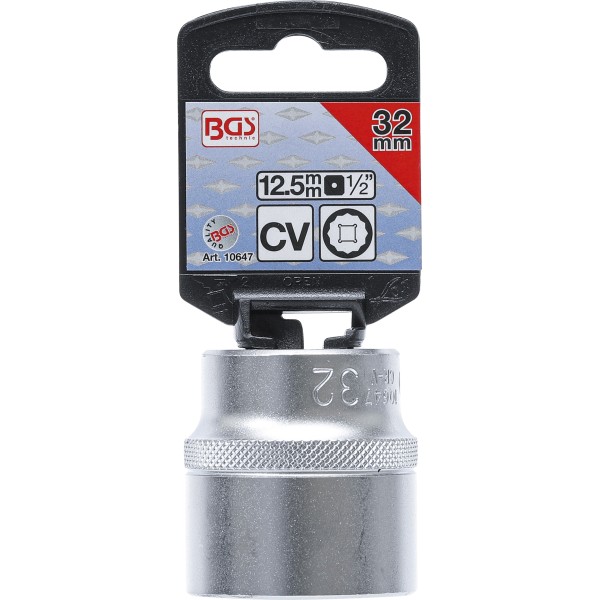 BGS Technic Socket, 12-point | 12.5 mm (1/2 BGS Technic Socket, 12-point | 12.5 mm (1/2