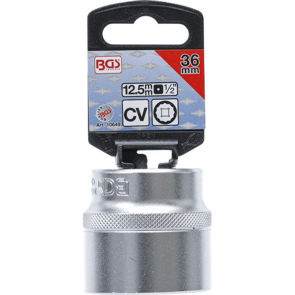 BGS Technic Socket, 12-point | 12.5 mm (1/2 BGS Technic Socket, 12-point | 12.5 mm (1/2