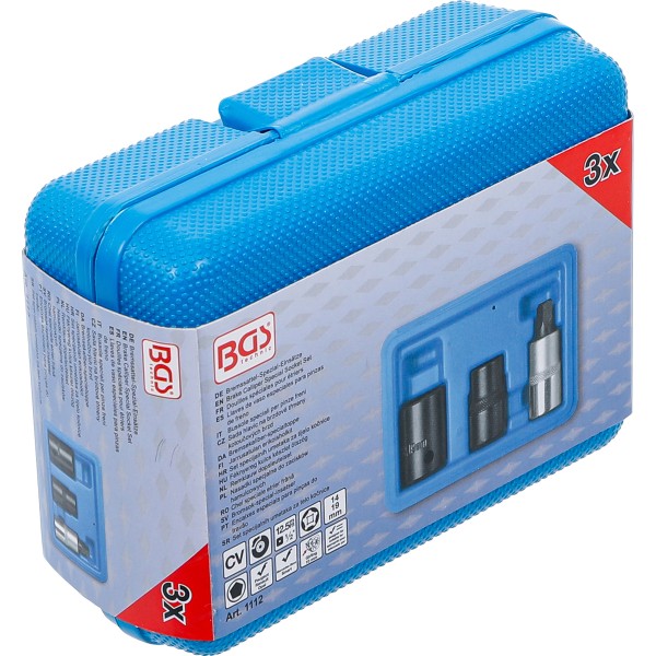 BGS Technic Brake Calliper Special Socket Set | 12.5 mm (1/2 BGS Technic Brake Calliper Special Socket Set | 12.5 mm (1/2