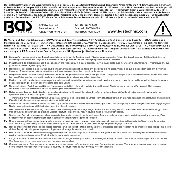 BGS Technic Double Open End Spanner | 14 x 15 mm BGS Technic Double Open End Spanner | 14 x 15 mm