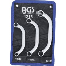 BGS Technic Obstruction Ring Spanner Set | 10 x 13 - 17 x 19 mm | 3 pcs. BGS Technic Obstruction Ring Spanner Set | 10 x 13 - 17 x 19 mm | 3 pcs.