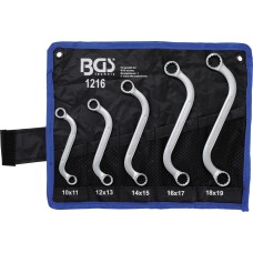 BGS Technic Double Ring Spanner Set | S-Type | 10 x 11 - 18 x 19 mm | 5 pcs. BGS Technic Double Ring Spanner Set | S-Type | 10 x 11 - 18 x 19 mm | 5 pcs.