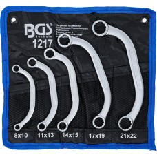 BGS Technic Obstruction Ring Spanner Set | 8 x 10 - 21 x 22 mm | 5 pcs. BGS Technic Obstruction Ring Spanner Set | 8 x 10 - 21 x 22 mm | 5 pcs.