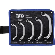 BGS Technic Obstruction Ring Spanner Set | Inch Sizes | 1/4 BGS Technic Obstruction Ring Spanner Set | Inch Sizes | 1/4
