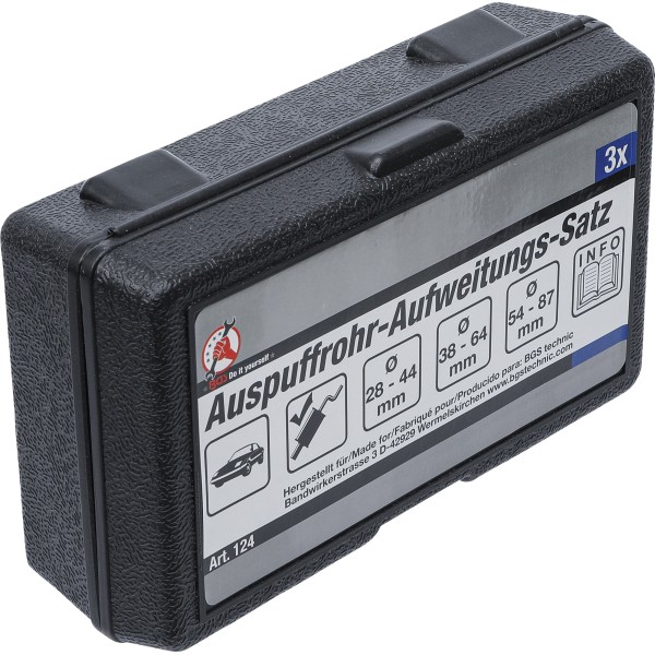 BGS Technic Exhaust Pipe Expander Set | 3 pcs. BGS Technic Exhaust Pipe Expander Set | 3 pcs.