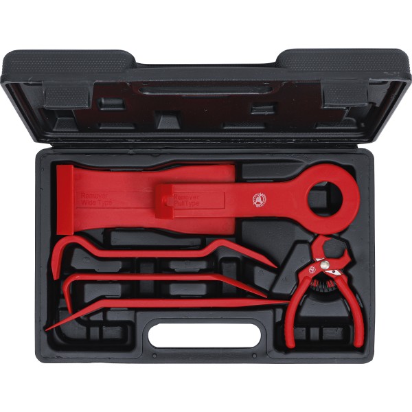 BGS Technic Trim Strip Set | various Shapes | with Rivet Removal Pliers | 6 pcs. BGS Technic Trim Strip Set | various Shapes | with Rivet Removal Pliers | 6 pcs.