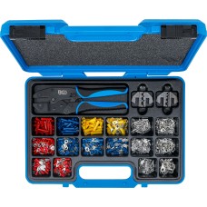 BGS Technic Crimping Pliers Set | with 2 Pairs of Jaws | with Cable Lug Assortment | 1000 pcs.
