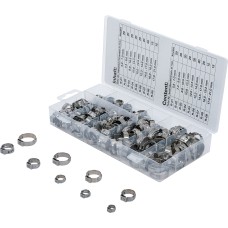 BGS Technic Stainless Steel Hose Clamp Assortment | Ø 5.8 - 21 mm | 170 pcs.