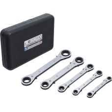 BGS Technic Double Ended Ratchet Wrench Set, straight, reversible | 6 x 8-19 x 22 mm | 5 pcs.