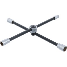 BGS Technic Wheel Wrench, foldable | for Cars | Square | 17 x 19 x 21 x 12.5 mm (1/2 BGS Technic Wheel Wrench, foldable | for Cars | Square | 17 x 19 x 21 x 12.5 mm (1/2