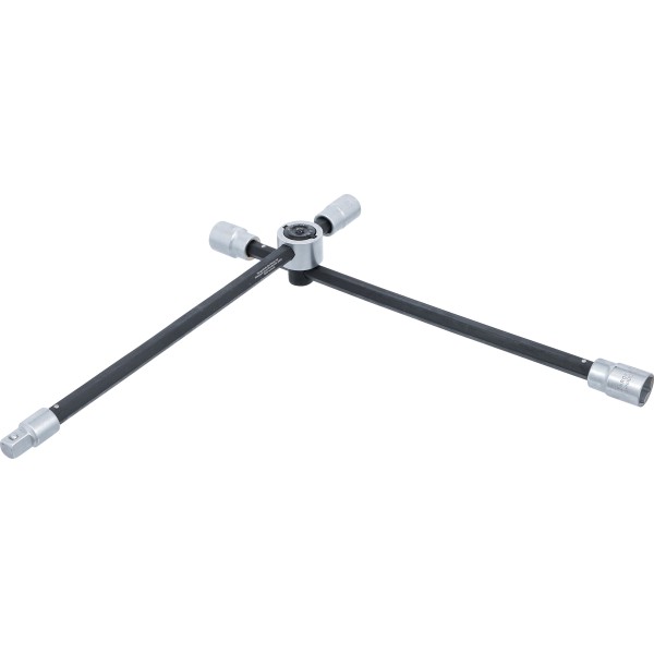 BGS Technic Wheel Wrench, foldable | for Cars | Square | 17 x 19 x 21 x 12.5 mm (1/2 BGS Technic Wheel Wrench, foldable | for Cars | Square | 17 x 19 x 21 x 12.5 mm (1/2