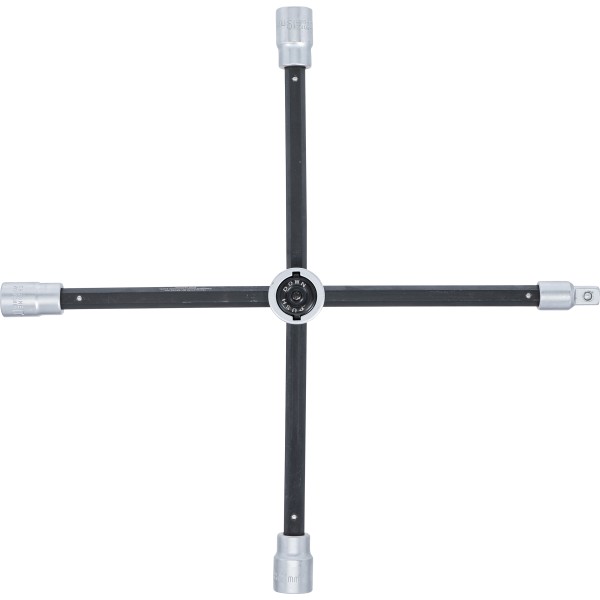 BGS Technic Wheel Wrench, foldable | for Cars | Square | 17 x 19 x 21 x 12.5 mm (1/2 BGS Technic Wheel Wrench, foldable | for Cars | Square | 17 x 19 x 21 x 12.5 mm (1/2