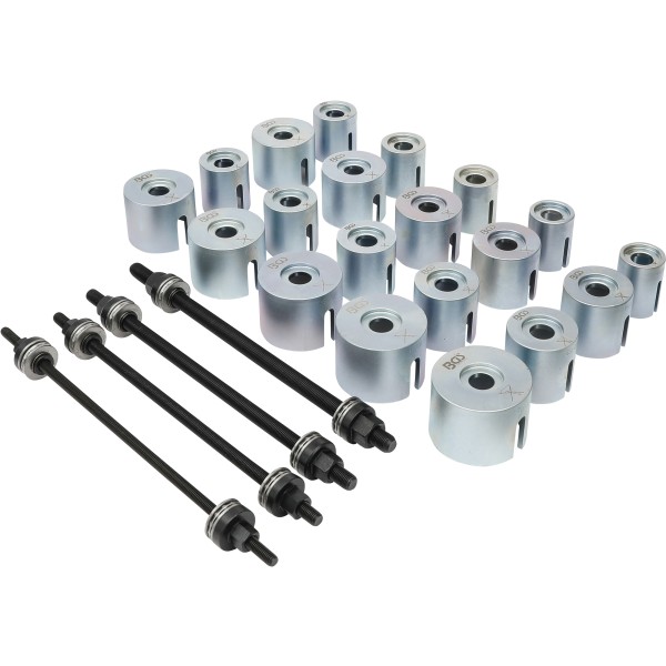 BGS Technic Pull and Press Sleeve Kit | with 4 Spindles | 24 pcs. BGS Technic Pull and Press Sleeve Kit | with 4 Spindles | 24 pcs.