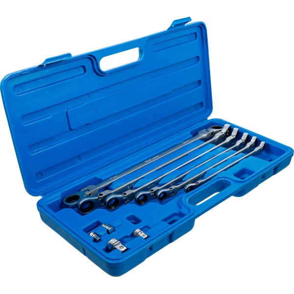 BGS Technic Double Swivel Head Ratchet Wrench Set | 8 - 19 mm | 10 pcs. BGS Technic Double Swivel Head Ratchet Wrench Set | 8 - 19 mm | 10 pcs.