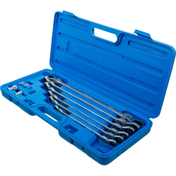 BGS Technic Double Swivel Head Ratchet Wrench Set | 8 - 19 mm | 10 pcs. BGS Technic Double Swivel Head Ratchet Wrench Set | 8 - 19 mm | 10 pcs.