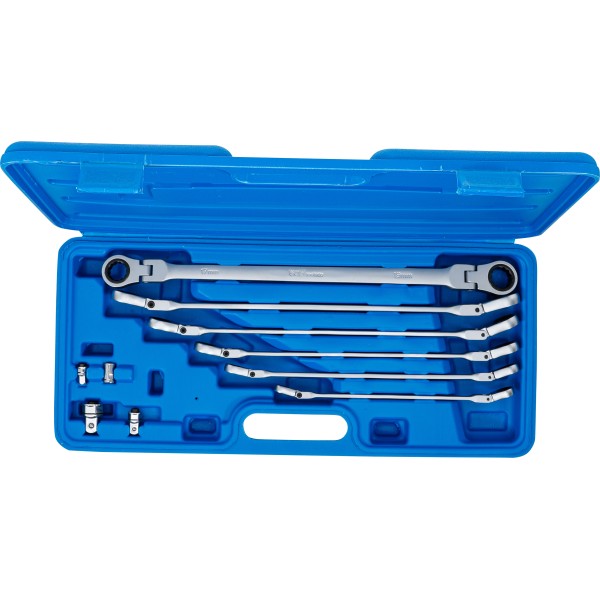 BGS Technic Double Swivel Head Ratchet Wrench Set | 8 - 19 mm | 10 pcs. BGS Technic Double Swivel Head Ratchet Wrench Set | 8 - 19 mm | 10 pcs.