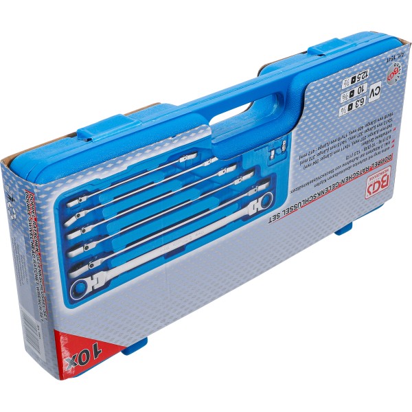 BGS Technic Double Swivel Head Ratchet Wrench Set | 8 - 19 mm | 10 pcs. BGS Technic Double Swivel Head Ratchet Wrench Set | 8 - 19 mm | 10 pcs.