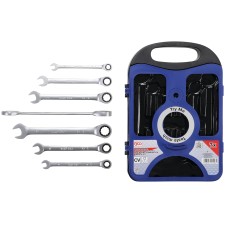 BGS Technic Ratcheting Combination Wrench Set | 8-19 mm | 7 pcs.