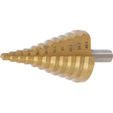 BGS Technic Step Drill | titanium-nitrided | &Oslash;  6 - 40.5 mm