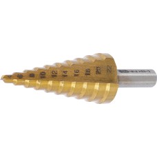 BGS Technic Step Drill | titanium-nitrided | &Oslash;  4 - 22 mm