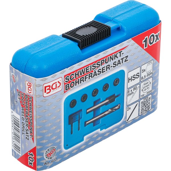 BGS Technic Spot Weld Drill Set | 10 pcs. BGS Technic Spot Weld Drill Set | 10 pcs.