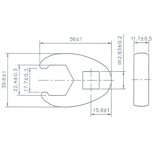 BGS Technic Crowfoot Spanner | 12.5 mm (1/2 BGS Technic Crowfoot Spanner | 12.5 mm (1/2