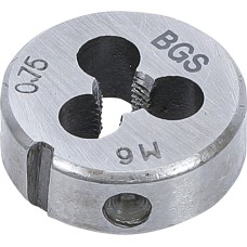 BGS Technic Threading Die | M6 x 0.75 x 25 mm