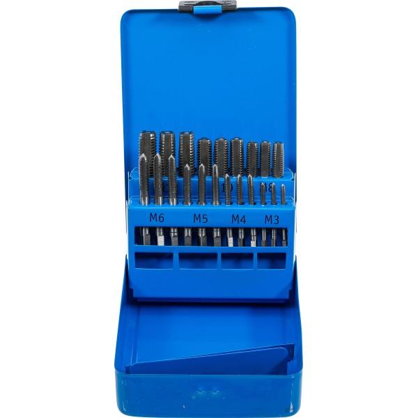 BGS Technic Thread Cutting Set | M3 - M12 | 21 pcs. BGS Technic Thread Cutting Set | M3 - M12 | 21 pcs.