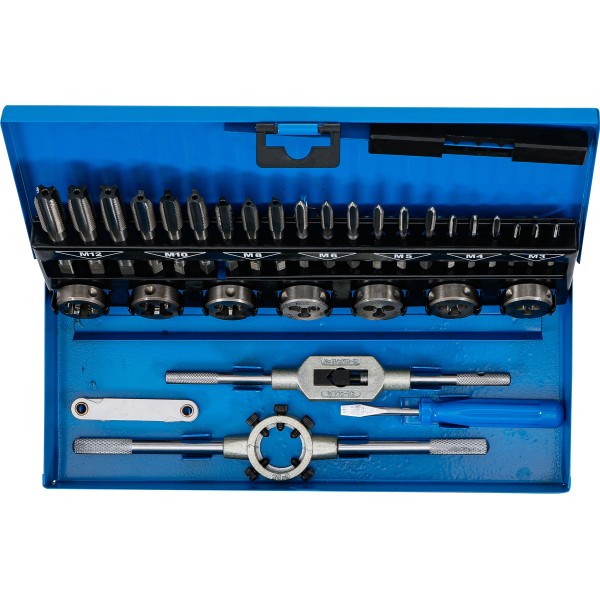 BGS Technic Tap and Die Set | M3 - M12 | 32 pcs. BGS Technic Tap and Die Set | M3 - M12 | 32 pcs.