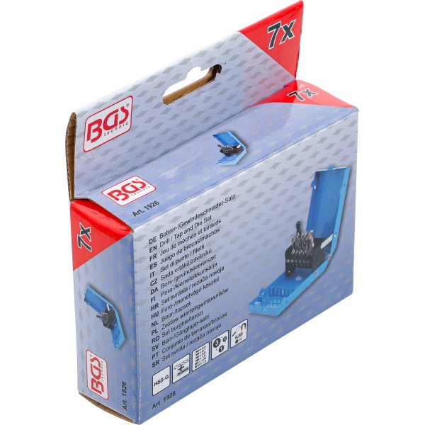 BGS Technic Drill / Tap and Die Set | HSS-G | 7 pcs BGS Technic Drill / Tap and Die Set | HSS-G | 7 pcs