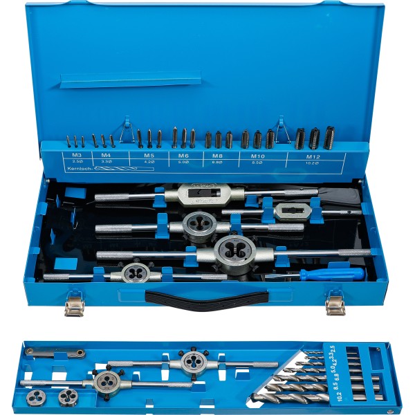 BGS Technic Tap and Die Set | M3 - M12 | 44 pcs. BGS Technic Tap and Die Set | M3 - M12 | 44 pcs.
