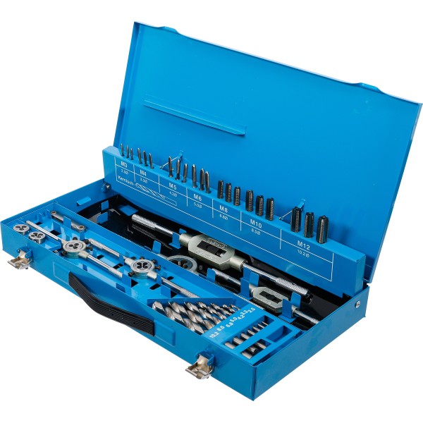 BGS Technic Tap and Die Set | M3 - M12 | 44 pcs. BGS Technic Tap and Die Set | M3 - M12 | 44 pcs.