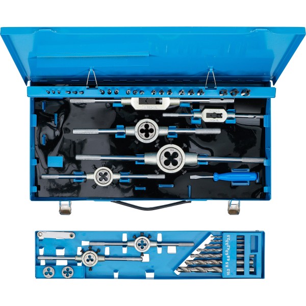 BGS Technic Tap and Die Set | M3 - M12 | 44 pcs. BGS Technic Tap and Die Set | M3 - M12 | 44 pcs.