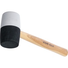 BGS Technic Rubber Mallet | Hickory Handle | black / white Head | Ø  63 mm | 840 g