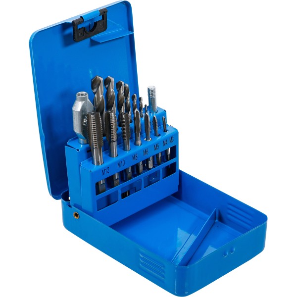 BGS Technic Thread cutting/HSS Drill Set | M3 - M12 / 2.5 - 10.2 mm BGS Technic Thread cutting/HSS Drill Set | M3 - M12 / 2.5 - 10.2 mm