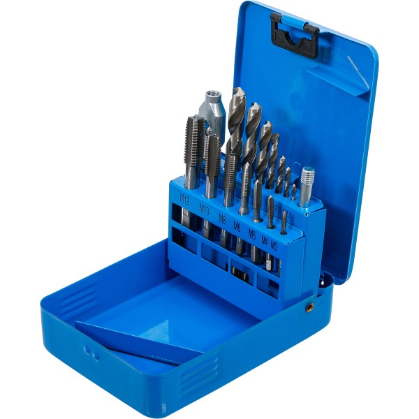 BGS Technic Thread cutting/HSS Drill Set | M3 - M12 / 2.5 - 10.2 mm BGS Technic Thread cutting/HSS Drill Set | M3 - M12 / 2.5 - 10.2 mm