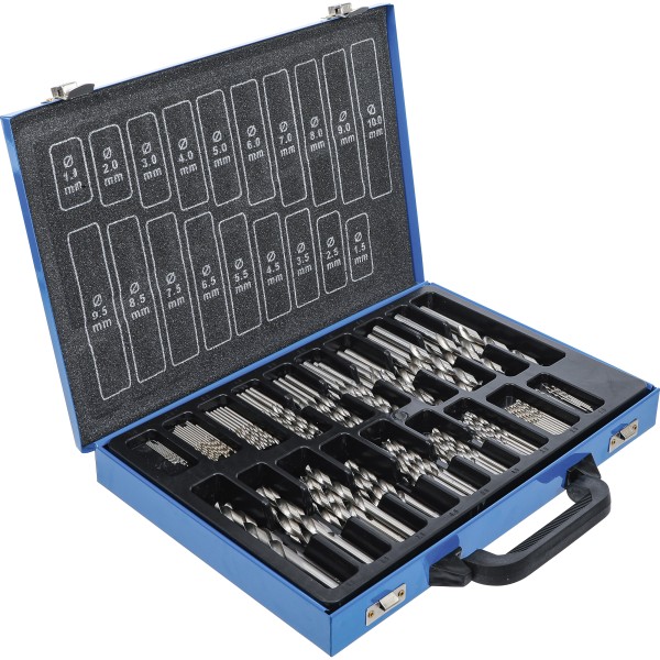 BGS Technic Twist Drill Set | HSS | Ø 1 - 10 mm | 170 pcs. BGS Technic Twist Drill Set | HSS | Ø 1 - 10 mm | 170 pcs.