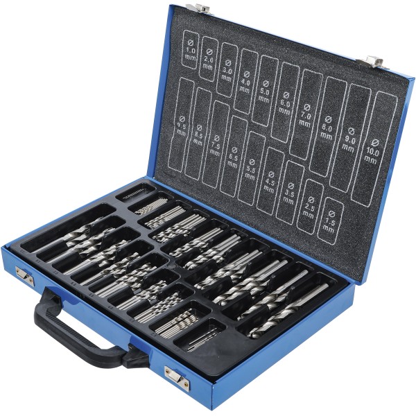 BGS Technic Twist Drill Set | HSS | Ø 1 - 10 mm | 170 pcs. BGS Technic Twist Drill Set | HSS | Ø 1 - 10 mm | 170 pcs.