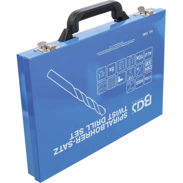 BGS Technic Twist Drill Set | HSS | Ø 1 - 10 mm | 170 pcs. BGS Technic Twist Drill Set | HSS | Ø 1 - 10 mm | 170 pcs.
