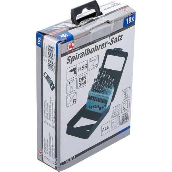 BGS Technic HSS Twist Drill Set | 1 - 10 mm | 19 pcs. BGS Technic HSS Twist Drill Set | 1 - 10 mm | 19 pcs.