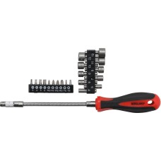 BGS Technic Screwdriver Bit Set | with flexible shaft | 31 pcs.