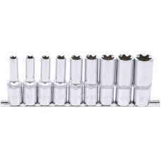 BGS Technic Socket Set, E-Type, deep | 12.5 mm (1/2