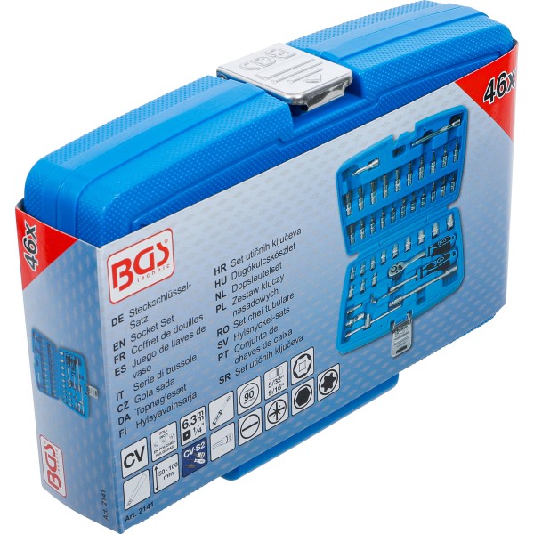 BGS Technic Socket Set | 6.3 mm (1/4 BGS Technic Socket Set | 6.3 mm (1/4