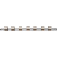 BGS Technic Socket Rail with 7 Clips | 12.5 mm (1/2