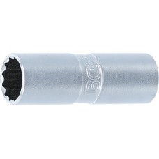 BGS Technic Spark Plug Socket with Rubber mount, 12-point | 12.5 mm (1/2